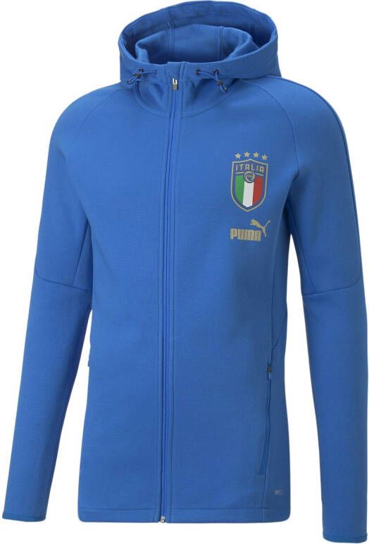 Puma italië football casuals player trainingsjas blauw heren