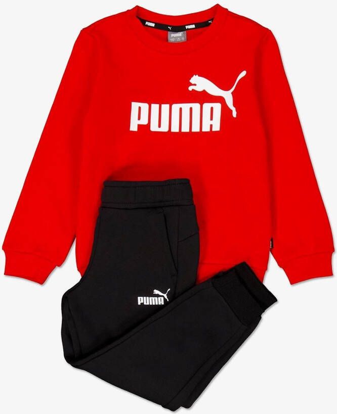 Puma joggingpak rood zwart kinderen