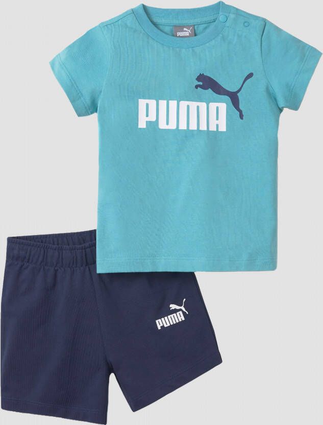 Puma minicats joggingset turquoise blauw kinderen