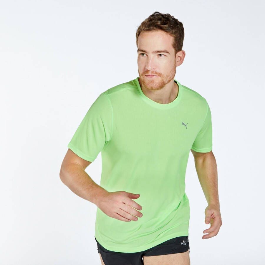 Puma performance hardloopshirt groen heren