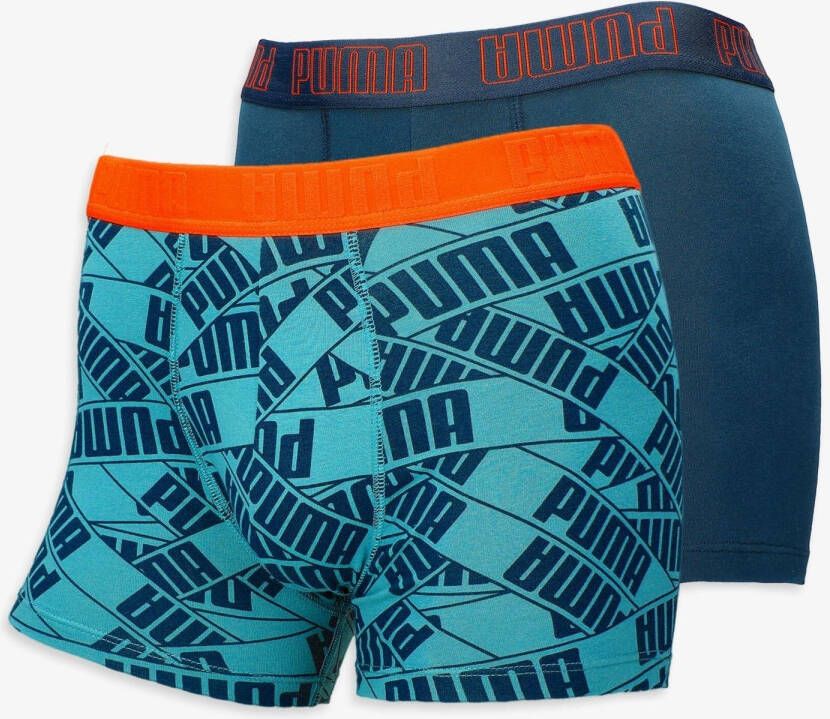 Puma print boxers 2-pack blauw heren