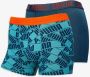 Puma print boxers 2-pack blauw heren - Thumbnail 1