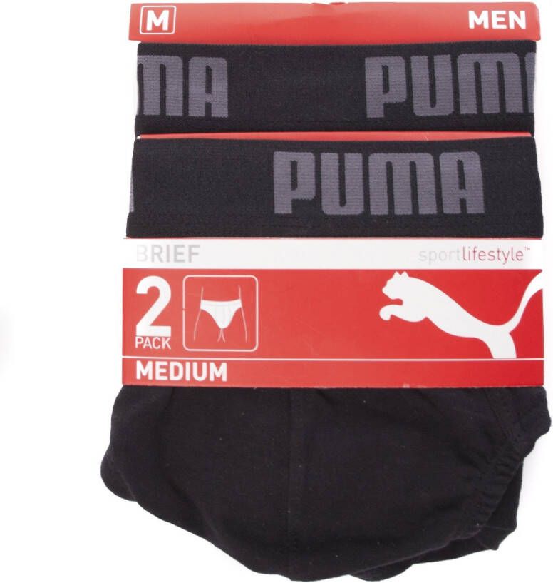 Puma slip boxers 2-pack zwart heren