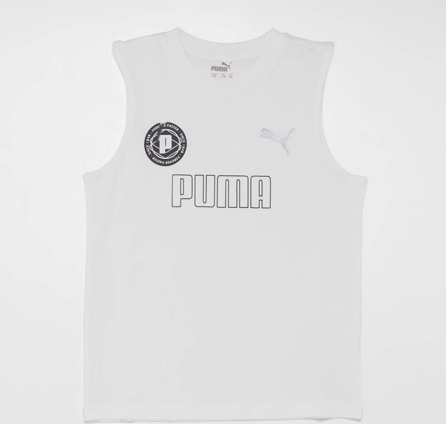 Puma T-shirt Wit Tanktop Jongens