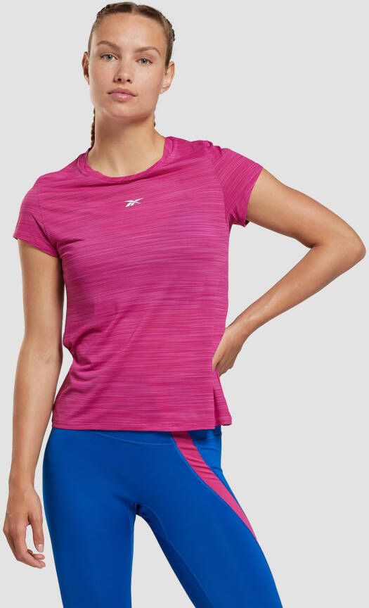 Reebok workout ready activchill sportshirt roze dames