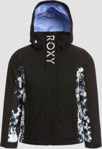 Roxy galaxy geïsoleerde ski jas zwart wit kinderen