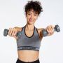 Skechers goknit sportbh grijs dames - Thumbnail 2