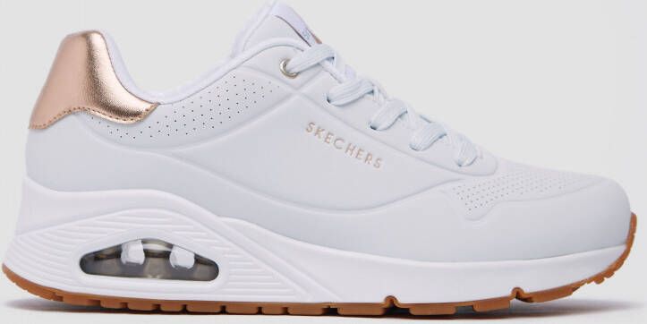 Skechers uno stand on air sneakers wit goud dames