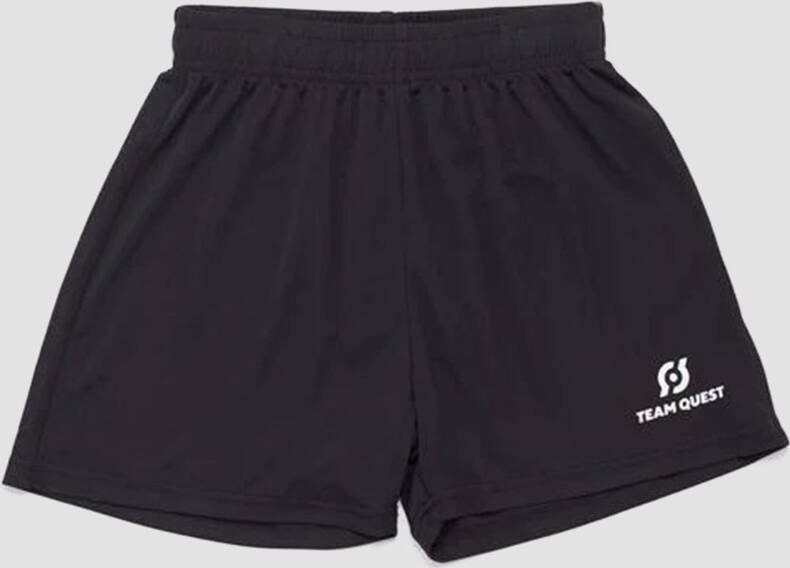TEAM QUEST drytec voetbalbroekje zwart kinderen