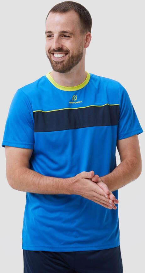 TEAM QUEST drytec voetbalshirt blauw heren
