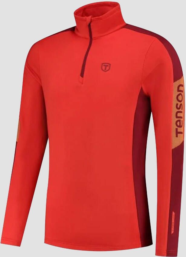 TENSON baselayer half zip skipully oranje heren