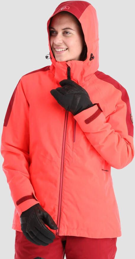 TENSON core ski jas roze rood dames