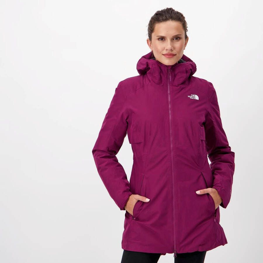 The North Face hikesteller insulated outdoorjas bruin paars dames