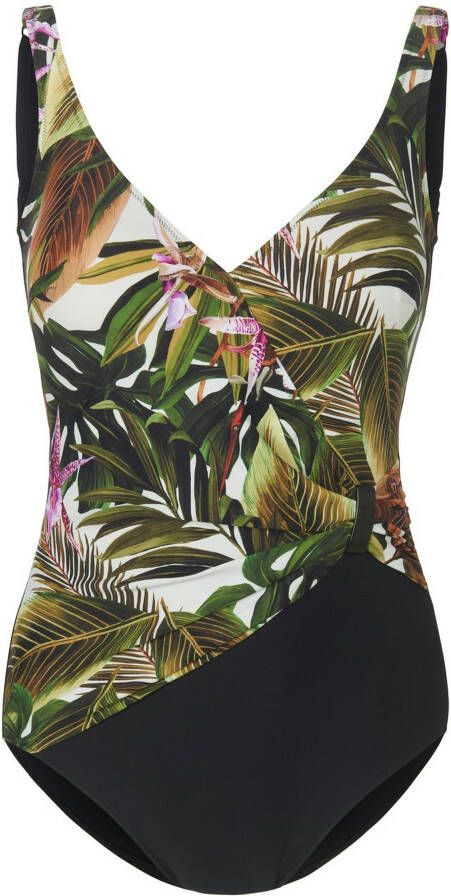 Anita Badpak jungleprint Van zwart