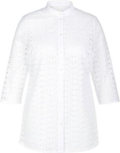 Anna Aura Blouse 100% katoen Van wit