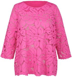 Anna Aura Kanten blouse zonder sluiting Van pink