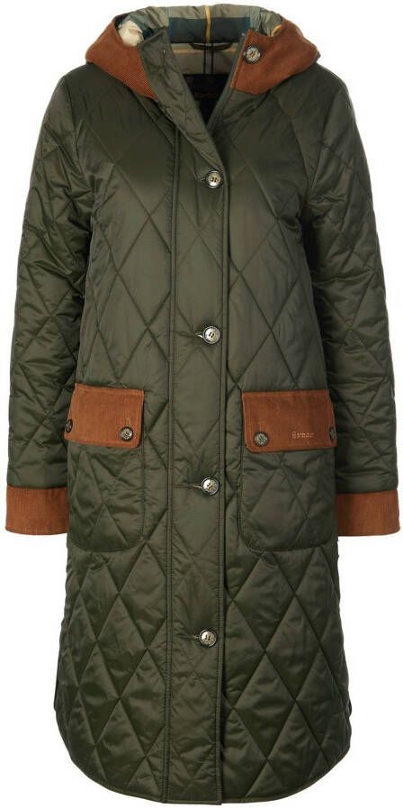 Barbour Doorgestikte mantel Van groen