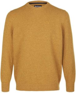 Barbour Trui ronde hals in tweed-look Van geel