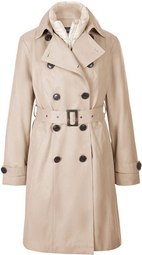 Basler 3-in-1 trenchcoat lange mouwen Van beige