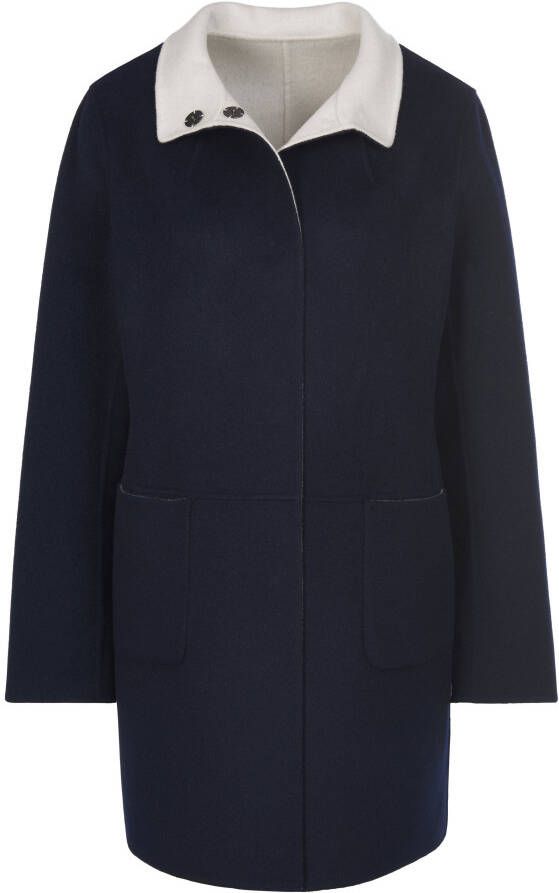 Basler Keerbare jas opstaande kraag Van blauw