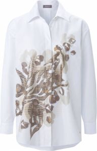 Basler Lange blouse 100% katoen Van wit