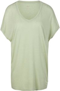 Basler Shirt V-hals en korte mouwen Van groen