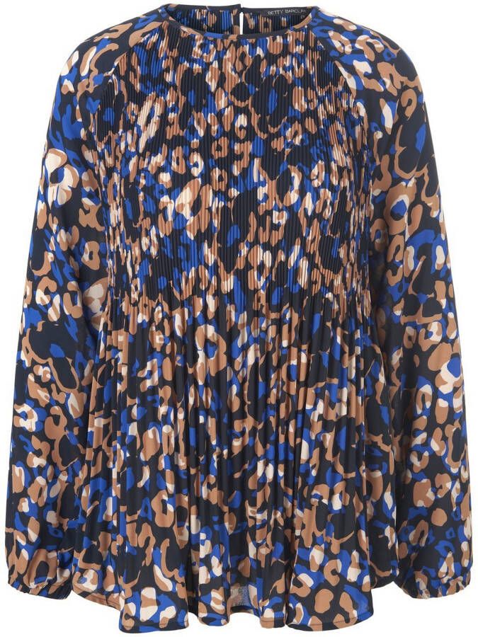 Betty Barclay Blouse plisséplooitjes Van blauw