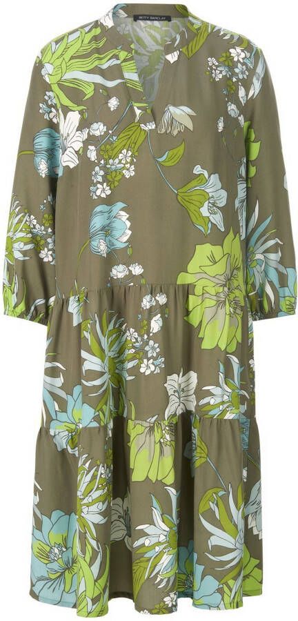Betty Barclay Jersey jurk 3 4-mouwen Van groen