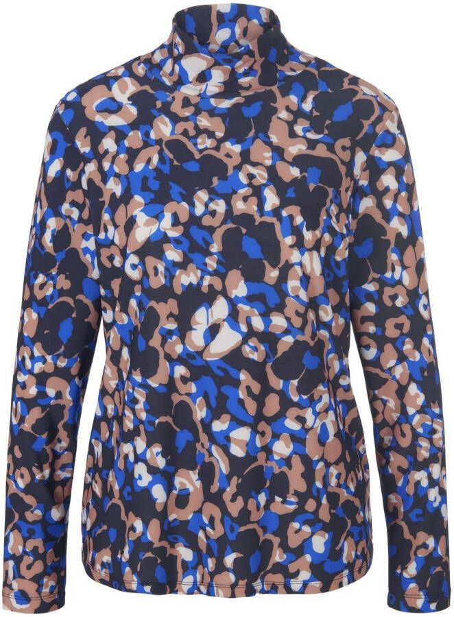 Betty Barclay Shirt met lange mouwen all-over motief en opstaande kraag