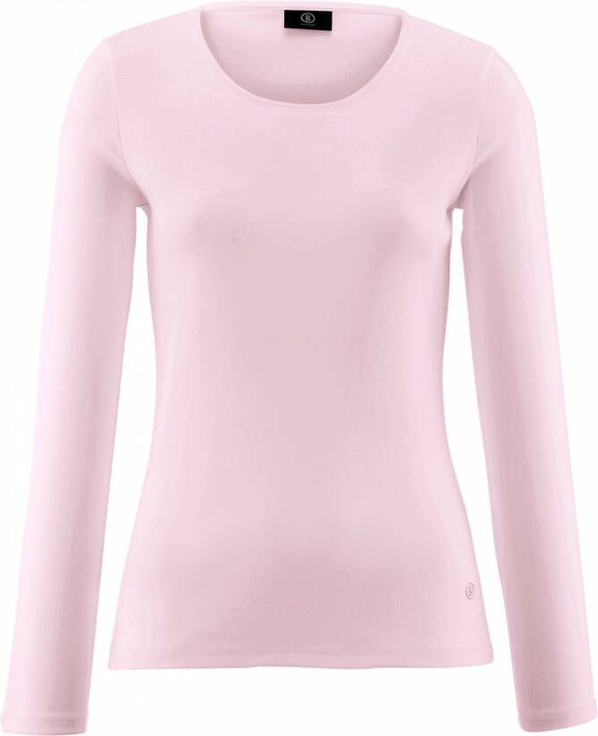 Bogner Shirt 100% katoen ronde hals Van roze
