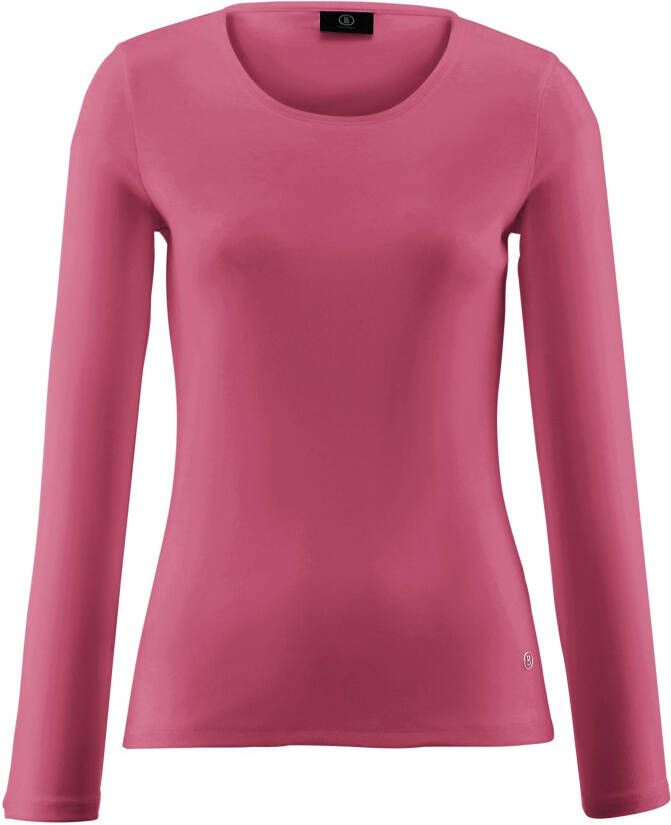 Bogner Shirt 100% katoen ronde hals Van pink