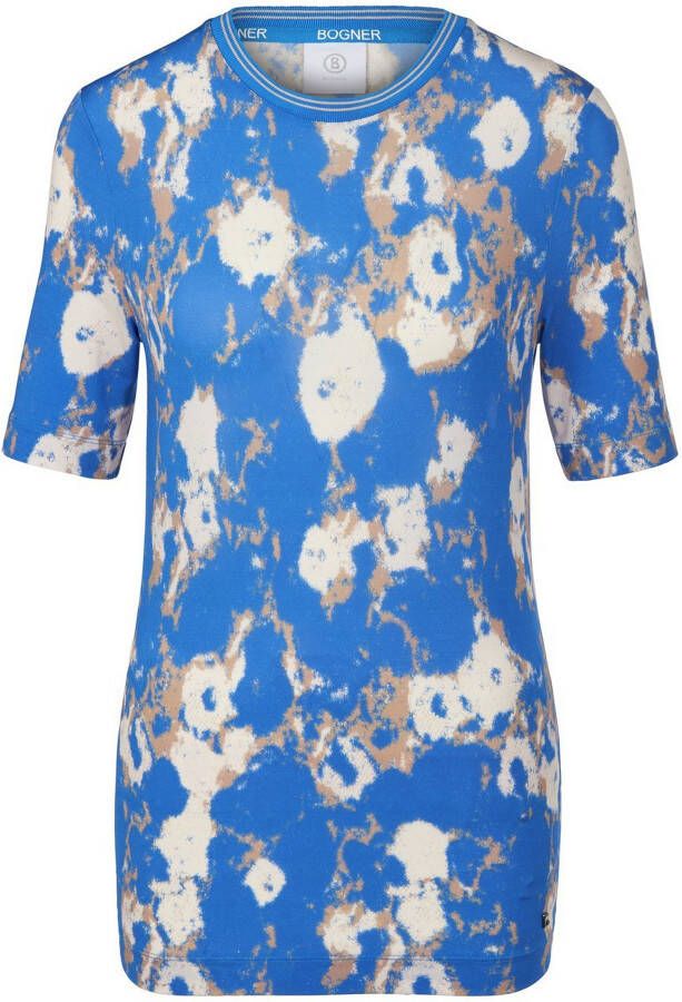 Bogner Shirt ronde hals en korte mouwen Van blauw