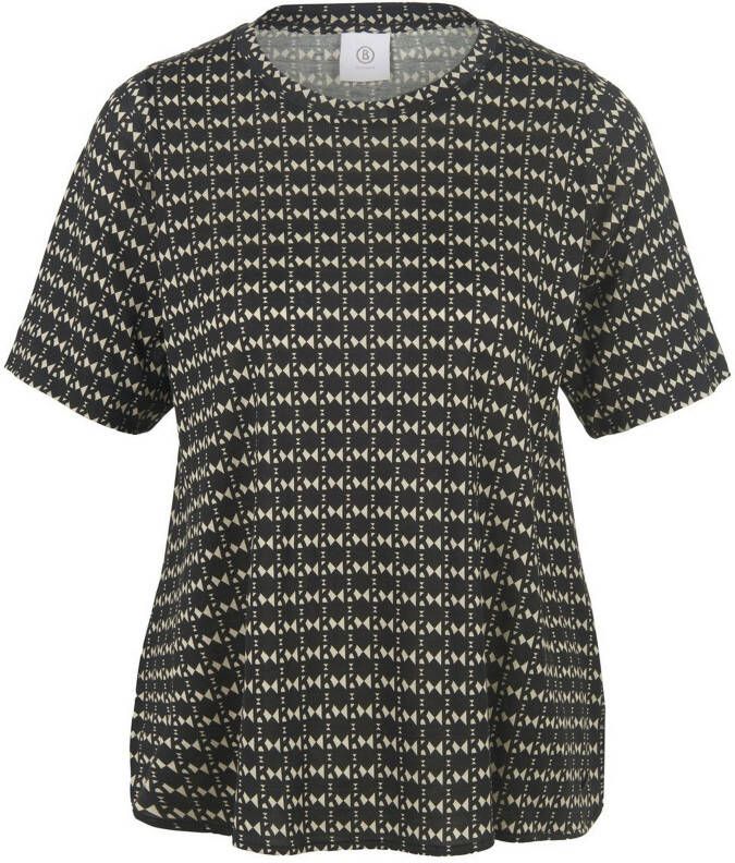 Bogner Shirt ronde hals Karlie 100% zijde Van zwart