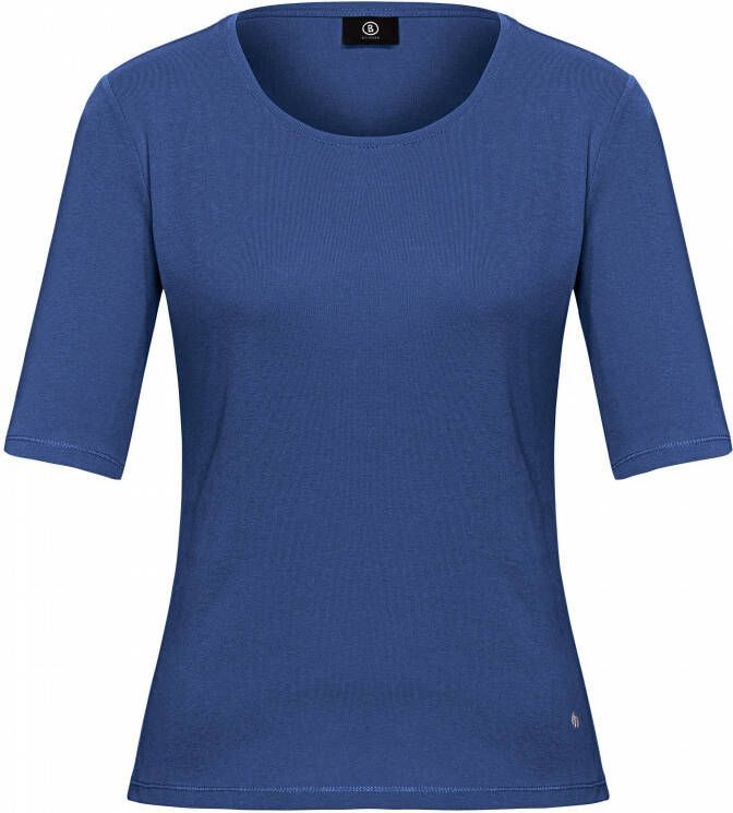 Bogner Shirt ronde hals model Velvet Van blauw