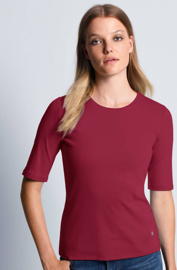 Bogner Shirt ronde hals model Velvet Van rood