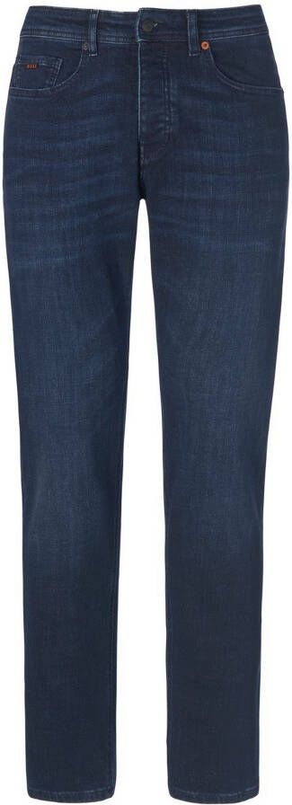 Boss Orange Regular fit jeans Taber BC-P-1 met leren badge