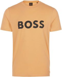 BOSS Jerseyshirt Thinking 1 Van oranje