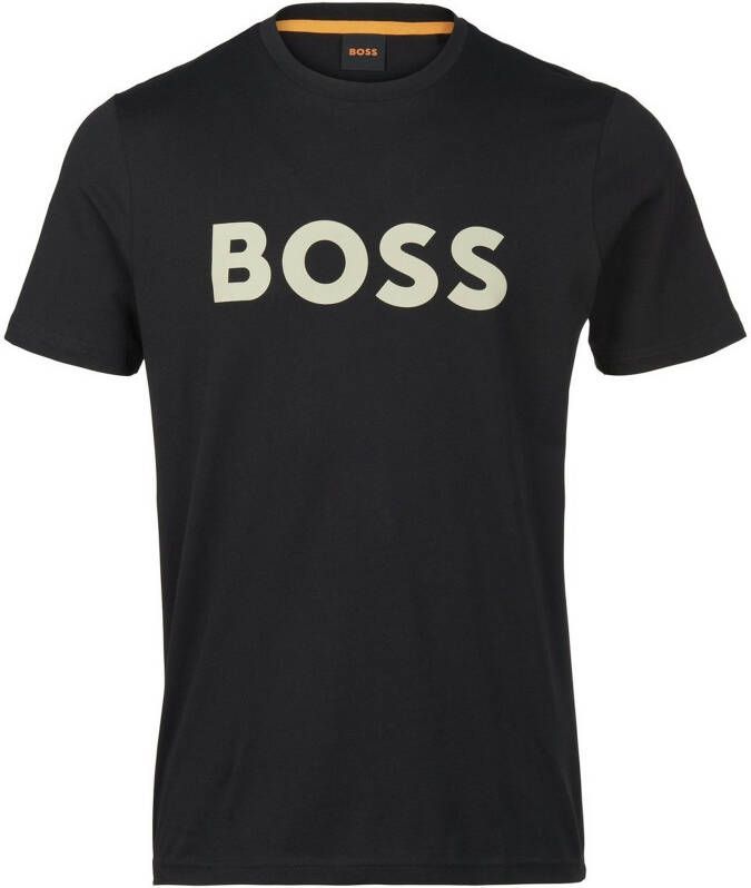 BOSS Jerseyshirt Thinking 1 Van zwart