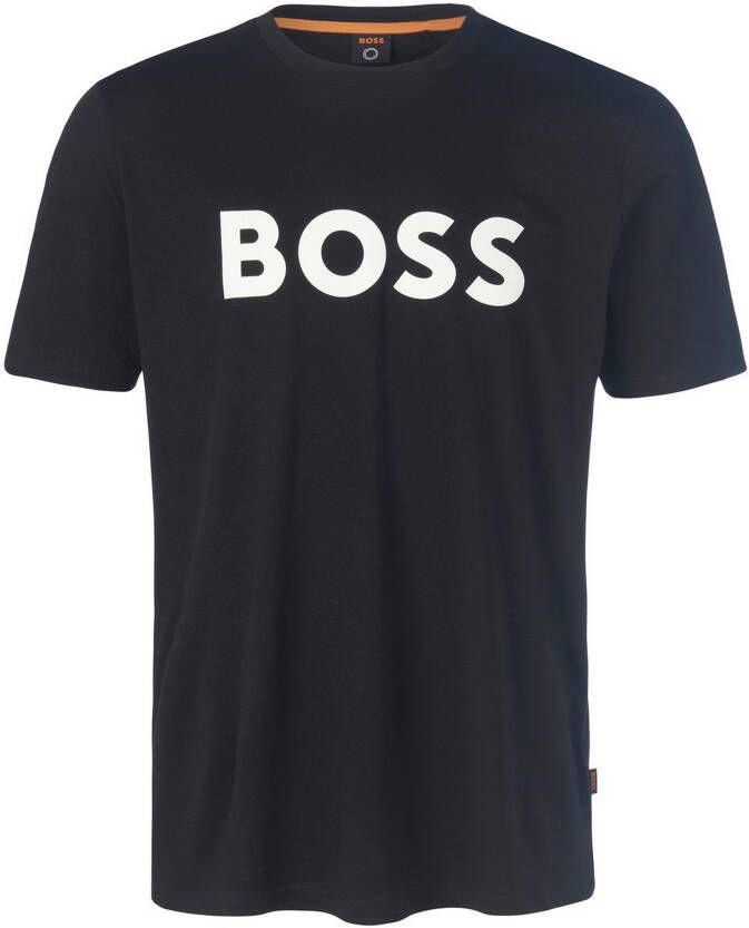 BOSS Jerseyshirt Thinking 1 Van zwart