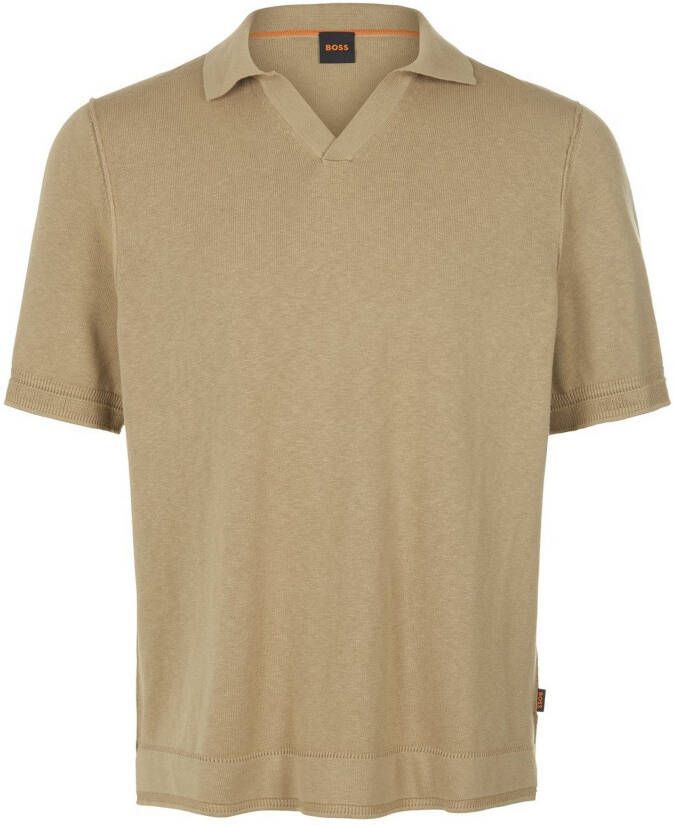 Boss Orange Poloshirt met labeldetail model 'Anrepolo'