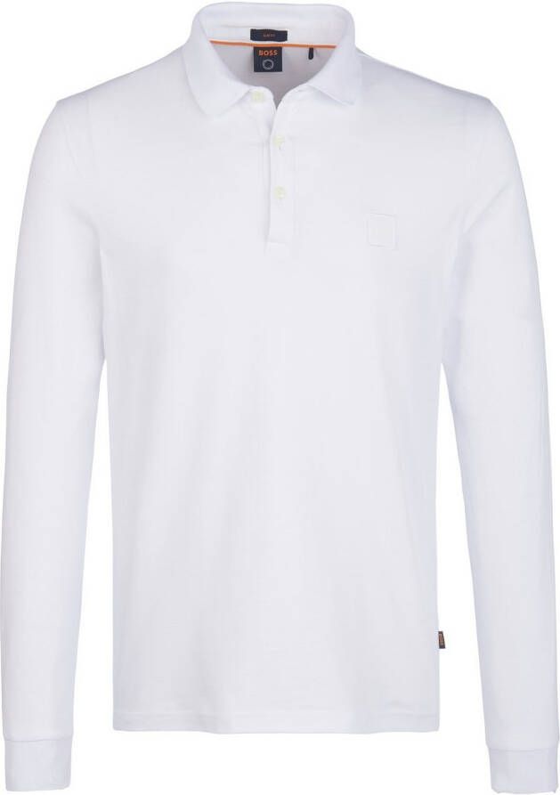 Hugo Boss Slim Fit Polo Shirt van Biologisch Katoen White Heren - Foto 3