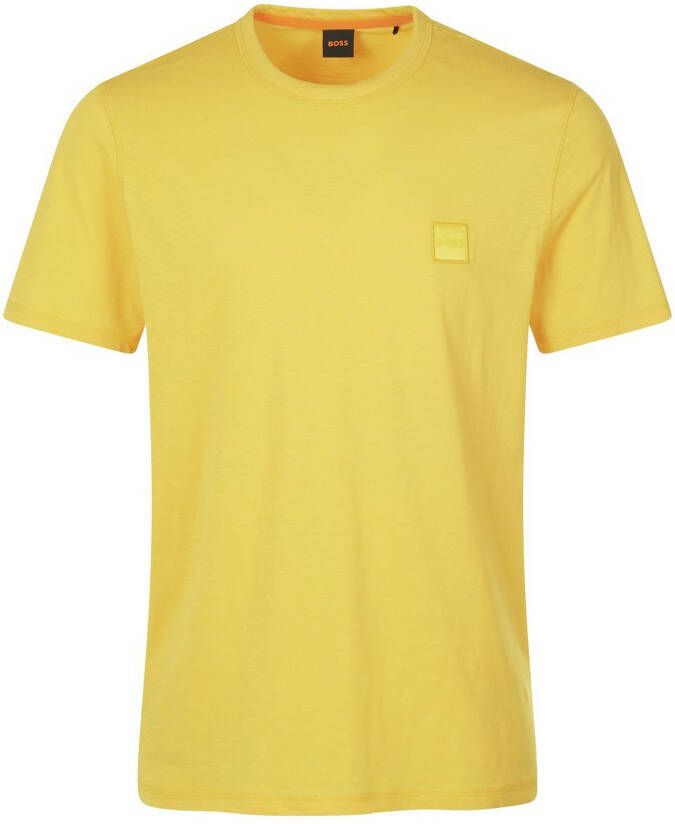 Boss Orange T-shirt in gemêleerde look model 'TEGOOD'