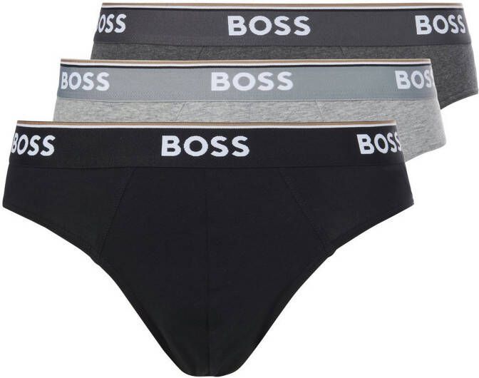 Hugo Boss 3-Pack Katoenen Briefs met Logotailleband Multicolor Heren - Foto 1