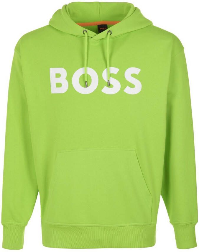 Boss Heren Lente Zomer Hoodie Webasichood 50487134 Green Heren