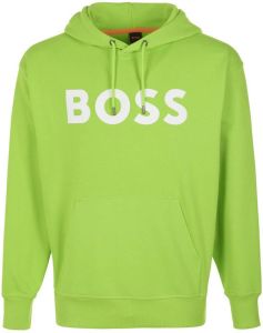 BOSS Sweatshirt capuchon model WebasicHood Van groen