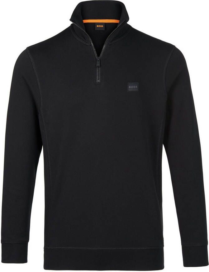 Boss Orange Sweatshirt Zetrust met een ritssluiting bij de kraag (1-delig) - Foto 3