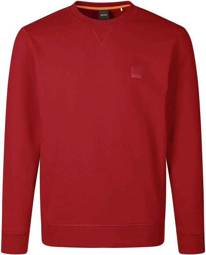 Boss Orange Sweatshirt met labelpatch model 'WESTART'
