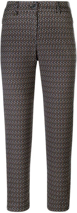 BRAX Stoffen broek in verkort design met all-over motief