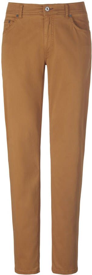 Brax Straight Fit-broek model Cadiz Van Feel Good geel