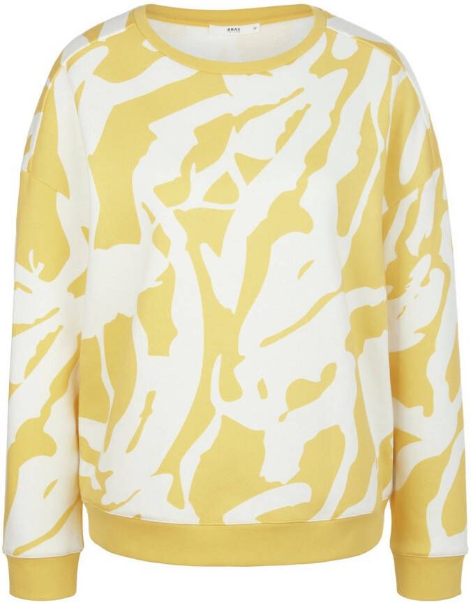 BRAX Sweatshirt met all-over motief model 'Bo'